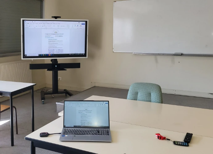 Visioconférence, vidéoconférence sans fil, Affichage interactif