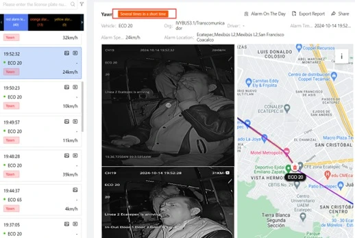 Portail DMS Driver Monitoring System